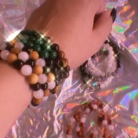PROTECTION BRACELET • Black Tourmaline + Palo Santo + Selenite