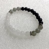 PROTECTION BRACELET • Black Tourmaline + Labradorite + Selenite