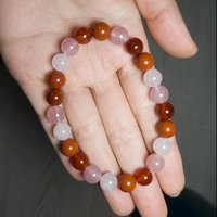 THE LOVE BRACELET • Carnelian + Rose Quartz + Strawberry Quartz + Red Jasper