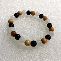 PROTECTION BRACELET • Black Tourmaline + Palo Santo + Selenite