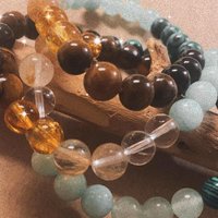 THE MONEY BRACELET • Green Aventurine + Citrine + Malachite + Tigers Eye + Rutile Quartz