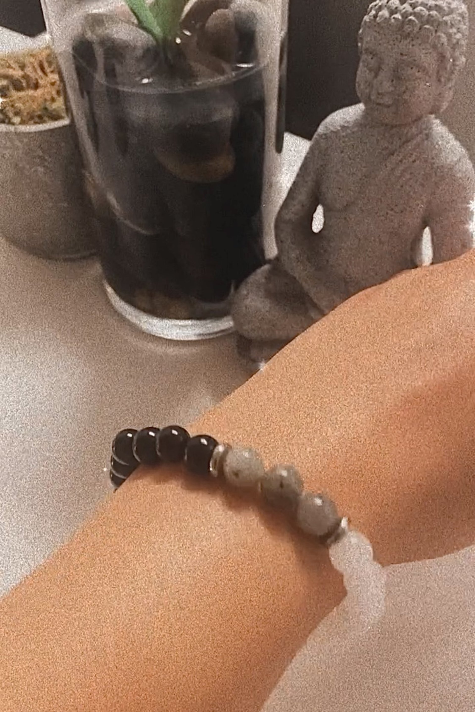 PROTECTION BRACELET • Black Tourmaline + Labradorite + Selenite